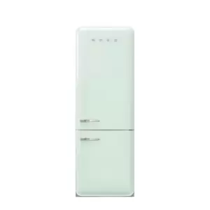 Image of SMEG Fab38Rpg5 70:30 Pastel Green Freestanding Frost Free Fridge Freezer