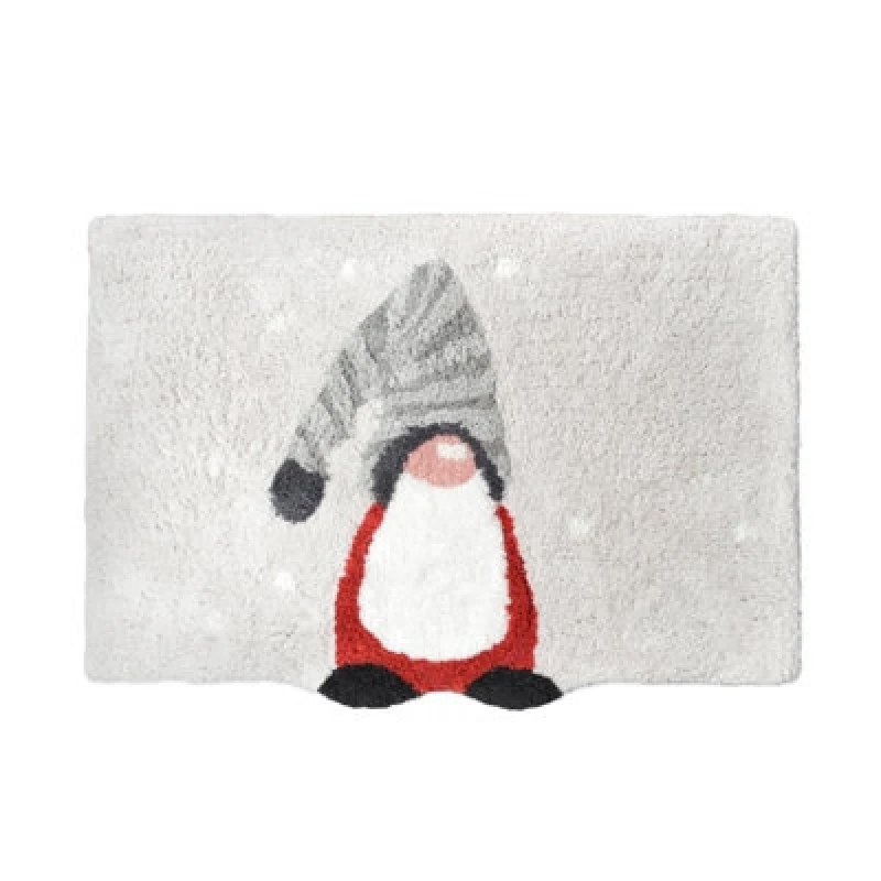 Image of Allure Bath Fashions Gonk Christmas Bath Mat - Non-Slip, Supersoft Festive Rug
