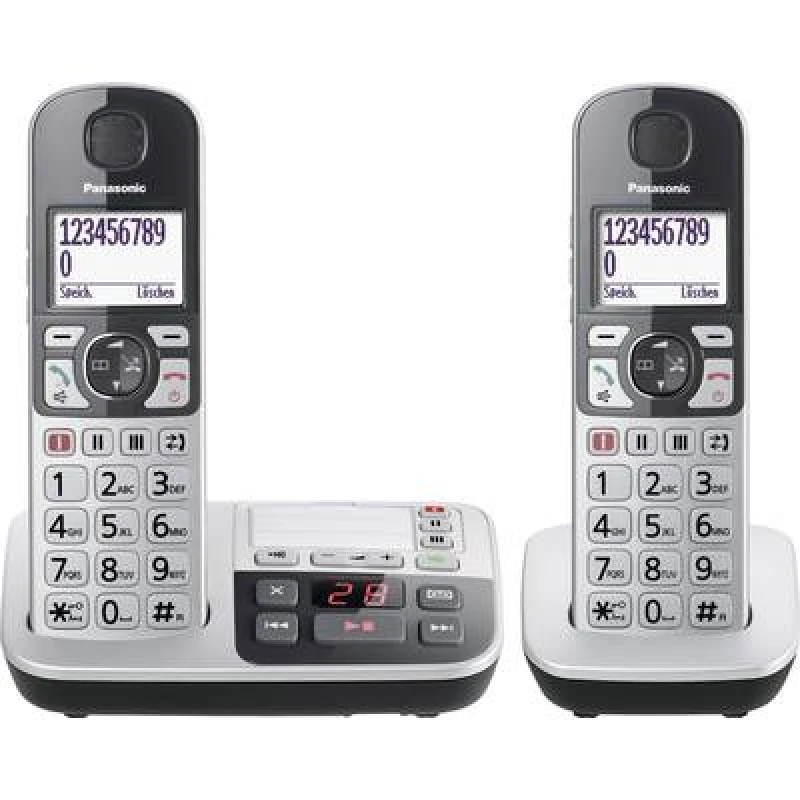 Image of Panasonic KX-TGE522GS Schnurloses Seniorentelefon Anrufbeantworter...