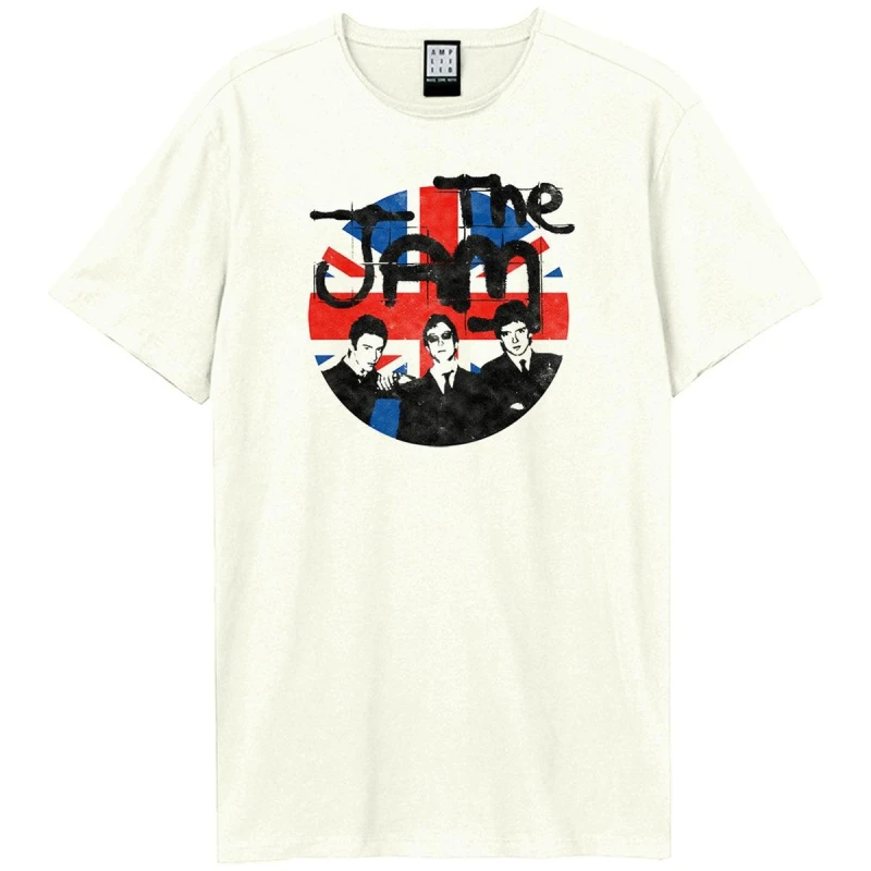 Image of Amplified Amplified Men The Jam Union Jack T-Shirt in White Size: X-Small White XS Male 5063377084085