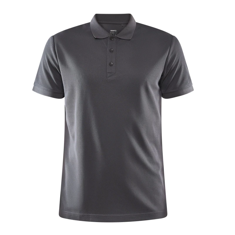 Image of Craft CRAFT Men Core Unify Polo Shirt in Dark Grey Size: Small Dark Grey S Male 5063377069839