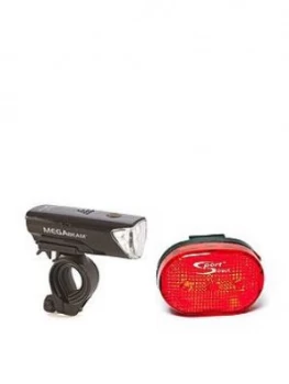 Image of Sport Direct Mega White LED Front And Rear Light Set