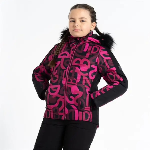 Image of Dare 2b Ding Jacket - Pure Pink Graffiti/Black C7-C8yrs