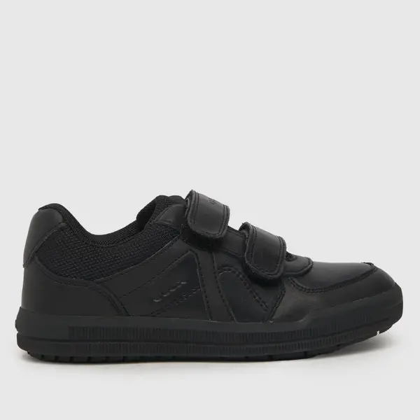 Image of Geox Black arzach 2v Boys Youth trainers Black UK 6 (EU 39)