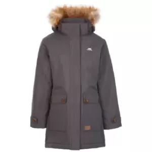 Image of Trespass Girls Rhoda Waterproof Jacket (2-3 Years) (Dark Grey)