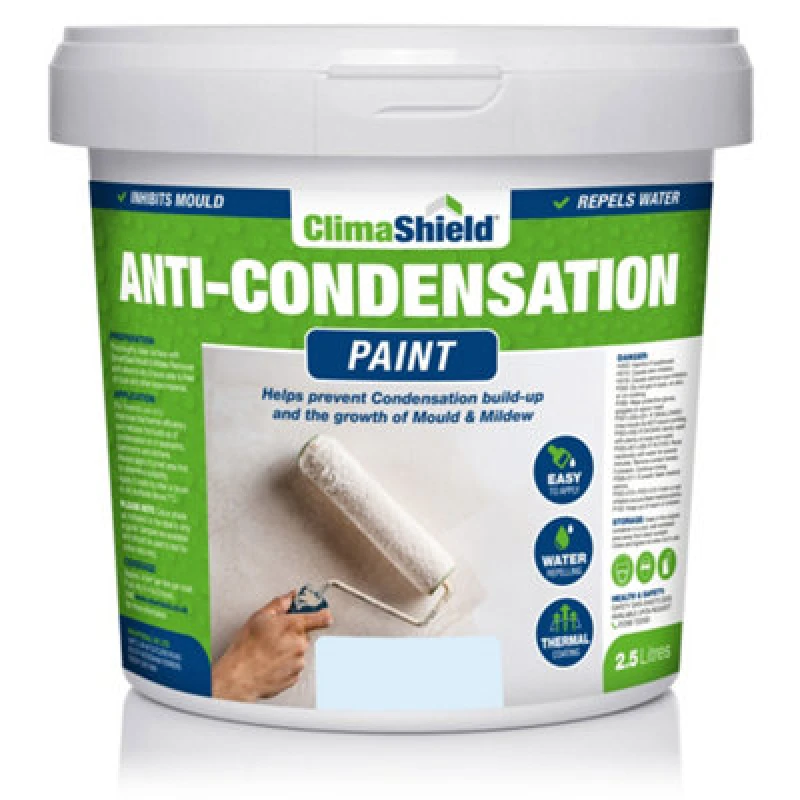 Image of Smartseal Anti-condensation Paint - Frosted Blue (2.5L) Reduce Condensation On Walls And Ceilings, Blue 5.061E+12
