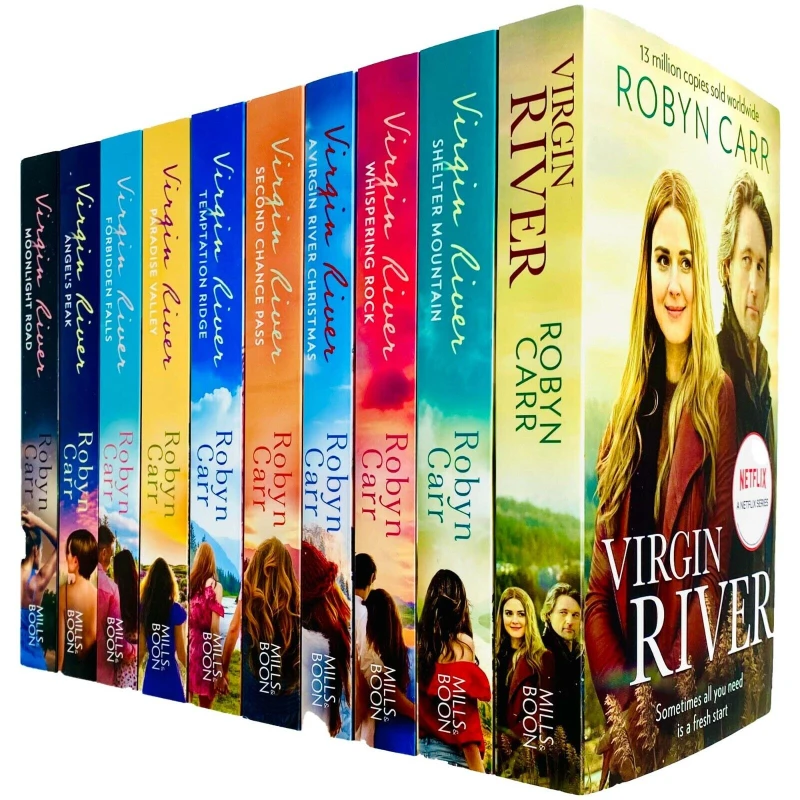 Image of Virgin River Series 1-10 Collection By Robyn Carr Paperback Edition Complete 10 Book Collection Robyn Carr Books