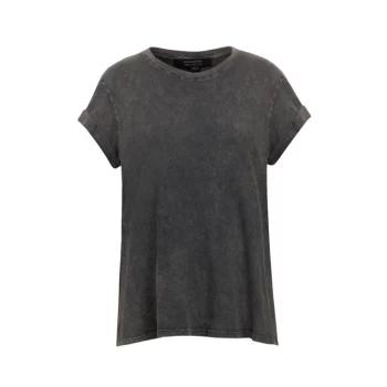 Image of AllSaints Anna Tee - Acid Washed Black
