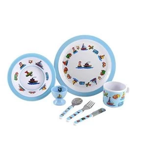 Image of Trucks, Boats & Planes 7 Piece Melamine Dining Set