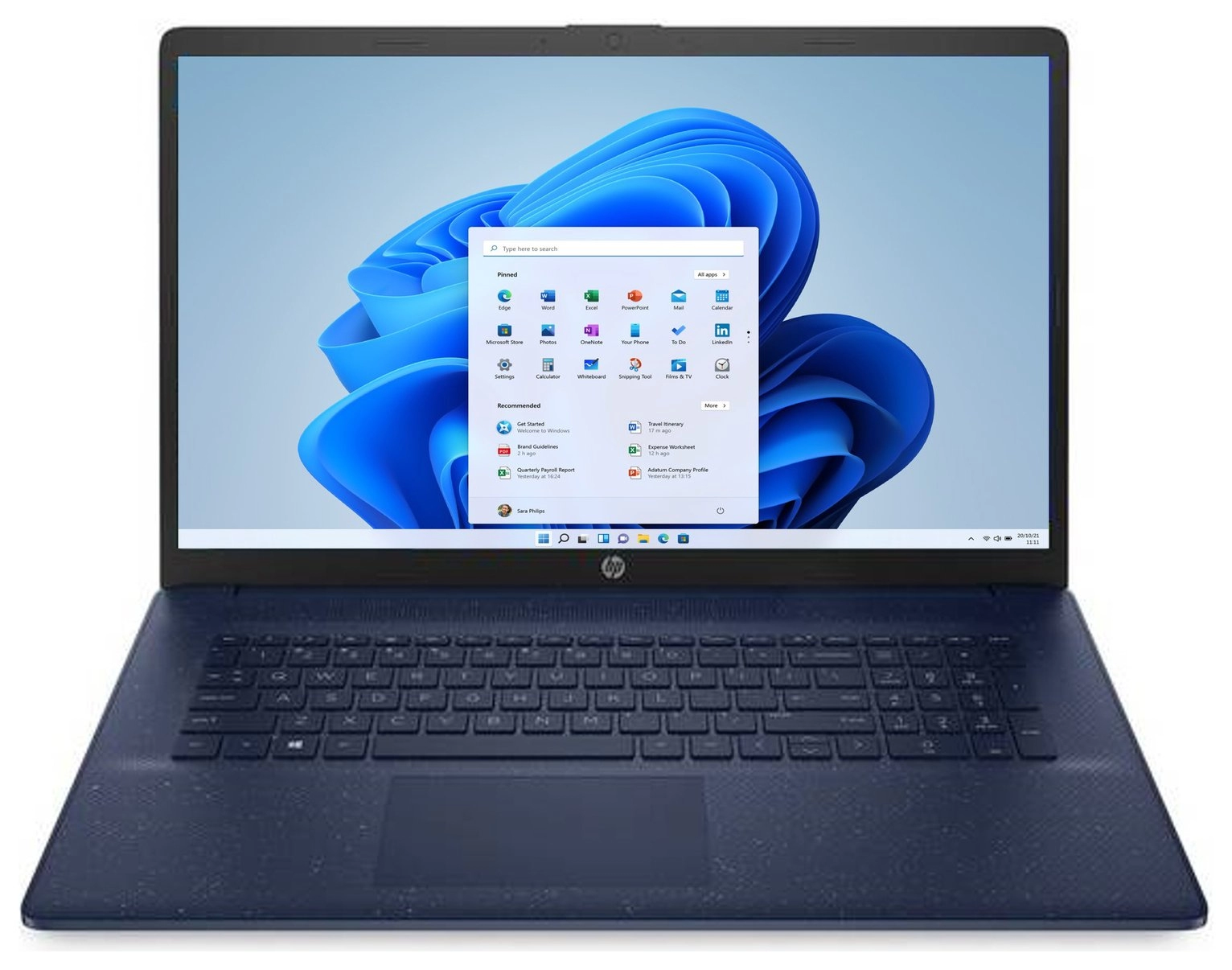 Image of HP 17-cp0009na Full-HD Laptop - Ryzen 3
