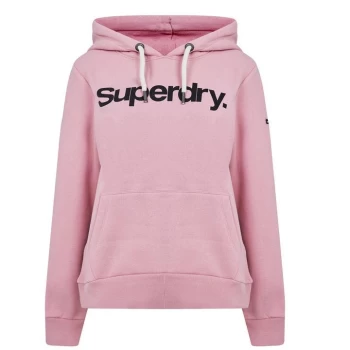 Image of Superdry Logo Hoodie - Pink