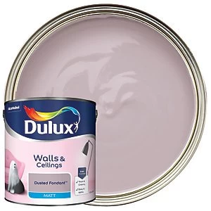 Image of Dulux Walls & Ceilings Dusted Fondant Matt Emulsion Paint 2.5L
