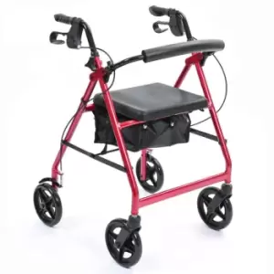 Image of NRS Healthcare A-Series 4-Wheel Rollator - Red