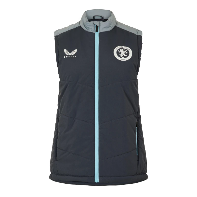 Image of Castore Castore AVFC C Gilet Ebony female 8 (XS)