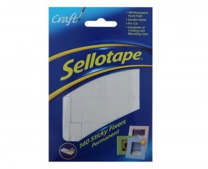 Image of Sellotape Sticky Fixers 12mmx25mm 140 Pack
