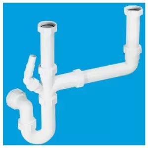 Image of McAlpine Double Bowl Sink Kit - 1 Nozzle