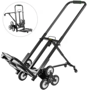 Image of VEVOR Stair Climbing Cart 330lbs Capacity Portable Folding Trolley With 5Inch and 1.5Inch Wheels Stair Climber Hand Truck With Adjustable Handle All T