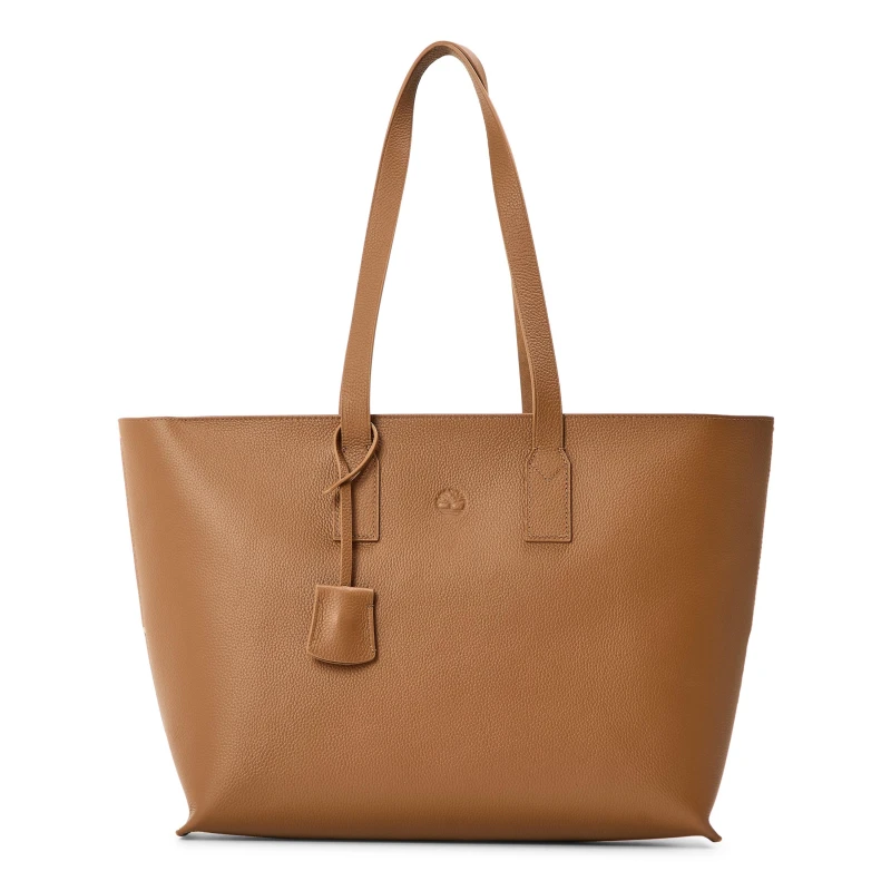 Image of Timberland Womens Tuckerman Leather Tote Bag Saddle female One Size