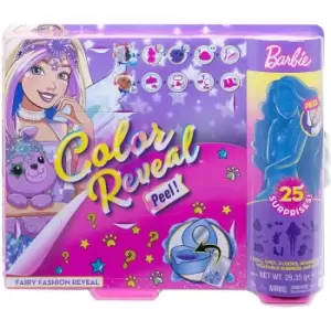 Image of Barbie Doll Colour Reveal Peel Fairy 25 Accessories Toy Gift For Kids Gxv94