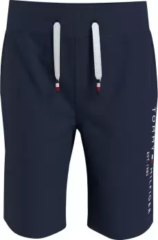 Image of Tommy Hilfiger Boys Essential Sweat Short In Navy - Size 6 Years