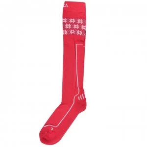 Image of Nevica Vail Ski Socks Womens - Fuchsia/White