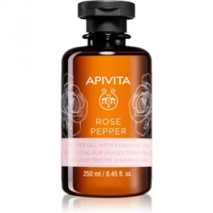 Image of Apivita Rose Pepper Shower Gel With Essential Oils 250ml