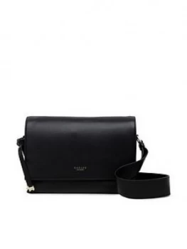 Image of Radley Haven Street Medium Flapover Cross Body Bag - Black