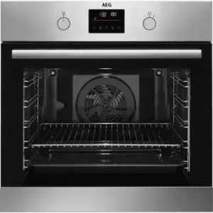 Image of AEG Steambake BPS355061M Built In Electric Single Oven - Stainless Steel - A+ Rated