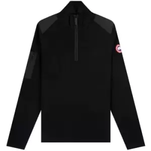 Image of Canada Goose 'Stormont' 1/4 Zip Knit Black