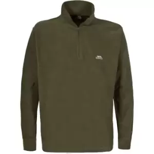 Image of Trespass Mens Masonville Half Zip Microfleece Top (XXS) (Olive)