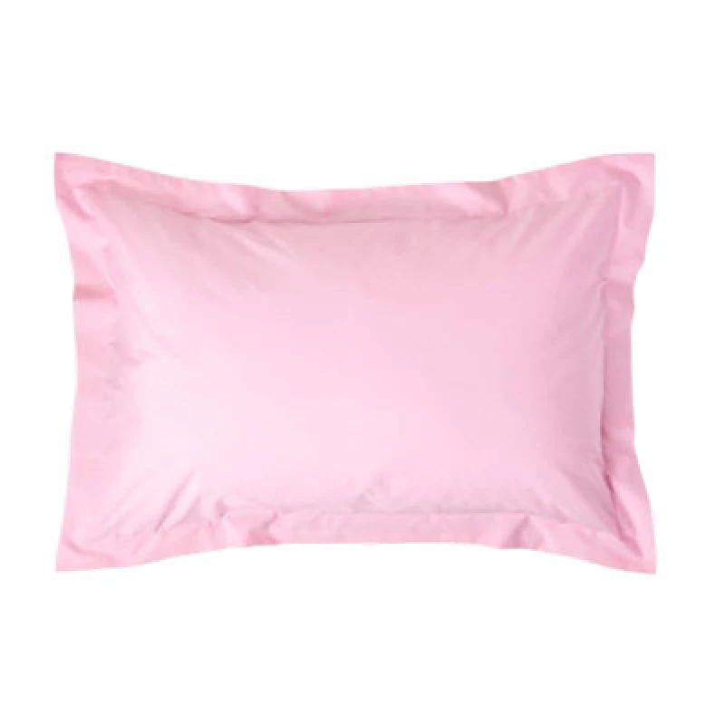 Image of Homescapes Egyptian Cotton Oxford Pillowcase 200 TC, Standard Size Pink
