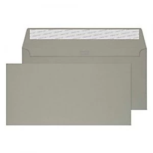 Image of Creative Mid Coloured Envelopes DL+ Peel & Seal 114 x 229mm Plain 120 gsm Storm Grey Pack of 500