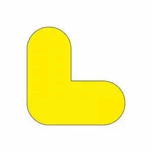 Image of Floor Signals - L - H.200 x W.200 - Pack of 50 - Yellow