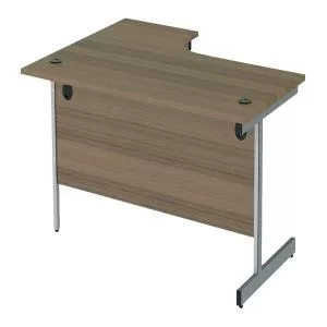 Image of Jemini Radial Right Hand Cantilever Desk 1800x1200x730mm Dark