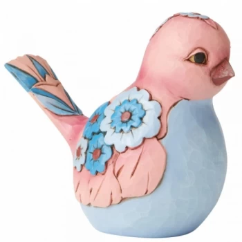 Image of Mauve and Blue Bird Figurine by Jim Shore