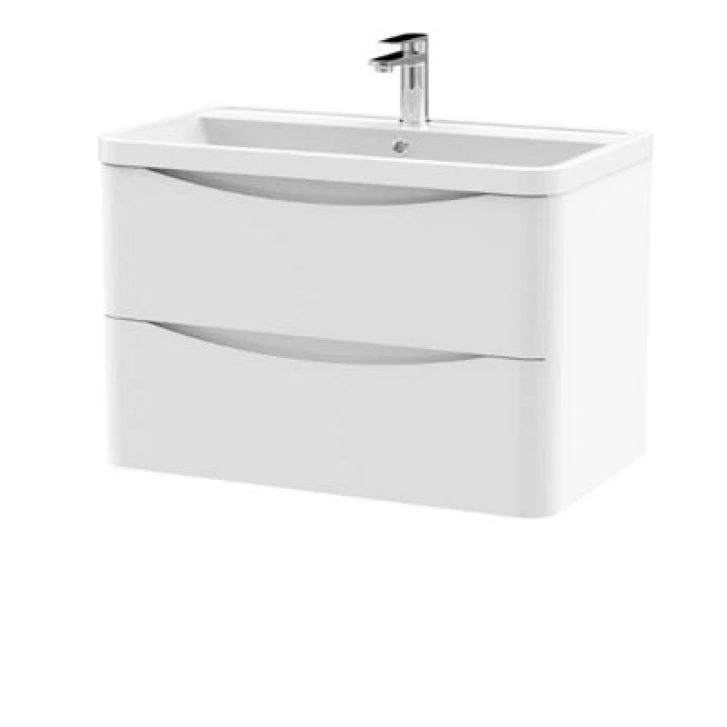 Image of Nuie 800 W/h 2-Drawer Unit & Polymarble Basin