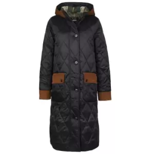 Image of Barbour Womens Mickley Quilted Jacket Black/Ancient 10