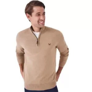 Image of Crew Clothing Mens Classic 1/2 Zip Knit Casual Sweatshirt M - Chest 40-41.5'