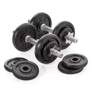Image of York 20kg Cast Iron Dumbbell Weight Set
