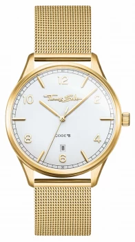 Image of Thomas Sabo Glam And Soul Womens Gold Mesh Bracelet Watch