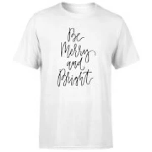 Image of Be Merry and Bright T-Shirt - White - 5XL