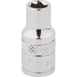 Image of Draper 1/4" Drive Hi-Torq Bi Hexagon Socket Imperial 1/4" 7/32"