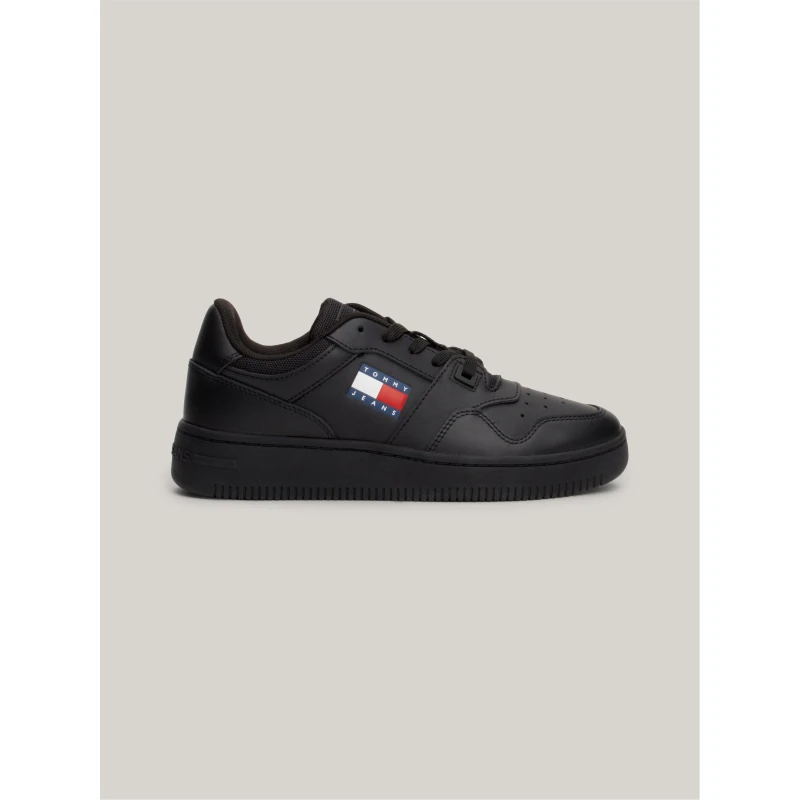 Image of Tommy Jeans Essential Retro Basketball Trainers Black female 5 (38)