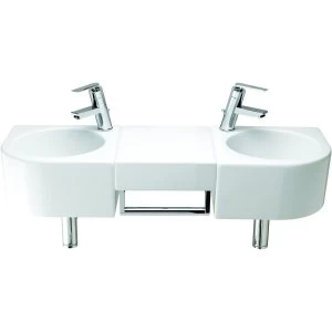 Image of Wickes Sesto Towel Rail - Chrome 600mm