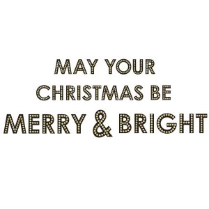 Image of Robert Dyas Wall Pops Merry and Bright Wall Sticker