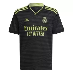 Image of adidas Real Madrid Third Shirt 2022/2023 Juniors - Black