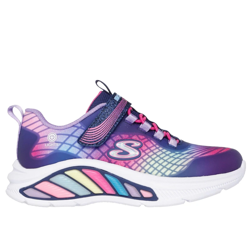 Image of Skechers Kids Rainbow Leather Light Up Trainers Multi female 2 (35)