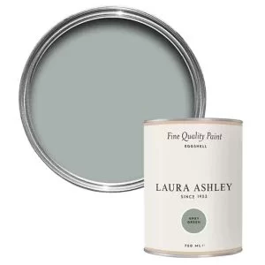 Image of Laura Ashley Grey Green Eggshell Emulsion Paint, 750Ml