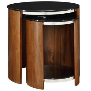 Image of Jual San Marino Curve Walnut Nest of Tables