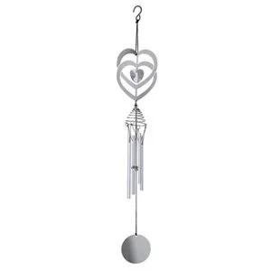 Image of Flamboya Crystal heart Wind spinner 51cm